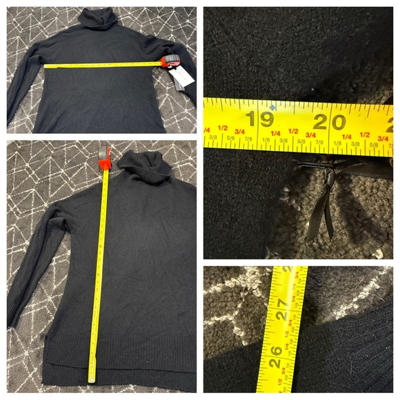 NWT! Cashmere! Hawthorne 41 cashmere turtleneck - Picture 7 of 9